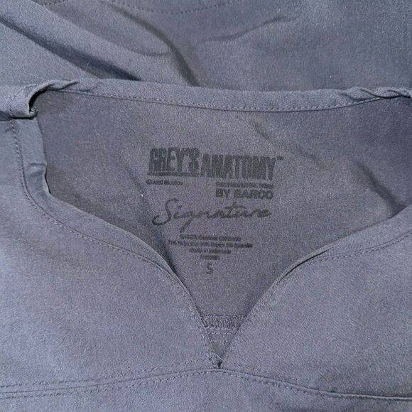 Grey's Anatomy Signature by Barco Women's Scrub Top Size S Dark Gray - Picture 4 of 5